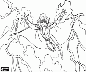 Colorear Pantera Negra, heroina de X-Men