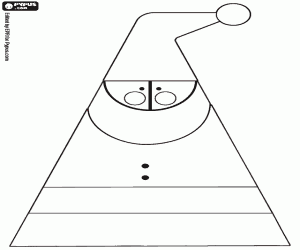 Colorear Papa Noel abstracto para decorar