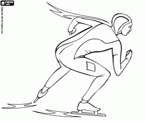 Colorear Patinaje de velocidad olímpico