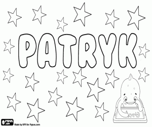 Colorear Patryk, variante de Patrik