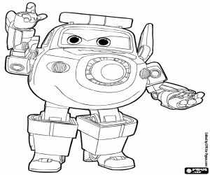 Colorear Paul es el avión policía