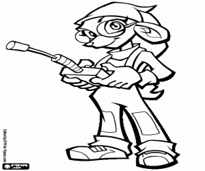 Colorear Penelope de Sly Cooper