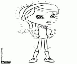 Colorear Penny Peterson, punto a punto