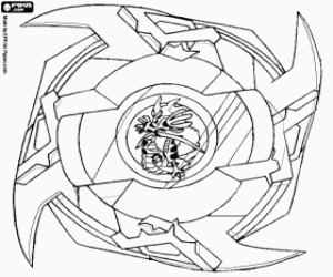 Colorear Peonza Beyblade de Tyson