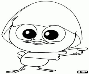 Colorear El pequeño pollito Calimero