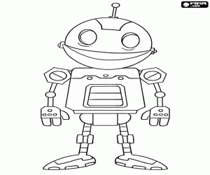Colorear El pequeño robot Clank