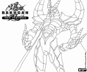 Colorear Percival es el Bakugan de Ace Swemco