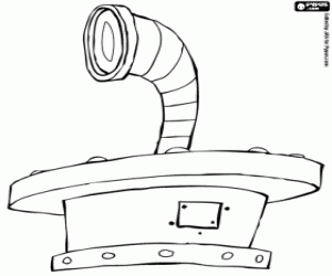 Colorear Periscopio del submarino