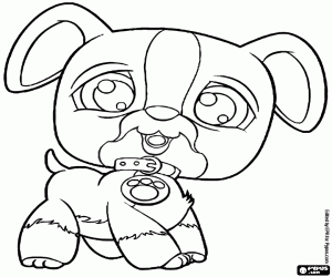 Colorear Un perro de Littlest Pet Shop