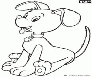 Colorear El perro de Noddy