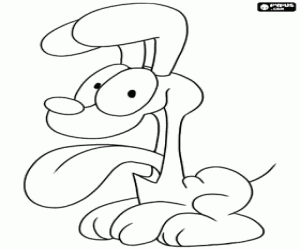 Colorear El perro Odie, amigo de Garfield