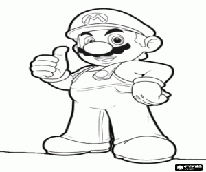 Colorear Personaje de videojuegos, Mario