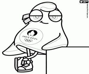 Colorear Phryge, mascota de Paris 2024