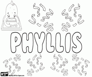 Colorear Phyllis, nombre inglés