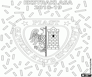 Colorear Piast Gliwice, campeón 2018-2019