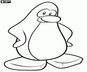 Colorear Pingüino del Club Penguin