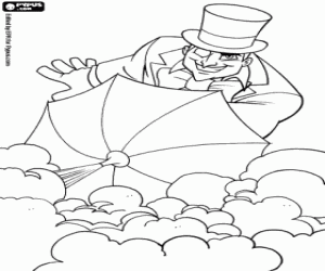 Colorear Pingüino, supervillano DC Comics