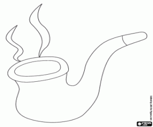 Colorear La pipa de Sherlock Holmes