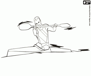 Colorear Piragüismo y kayak