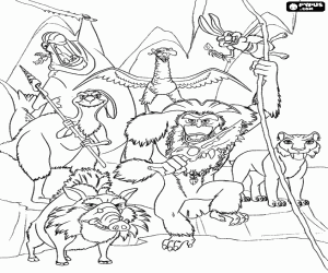 Colorear Los piratas de Ice Age 4