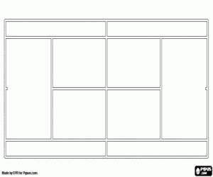 Colorear Pista de tenis