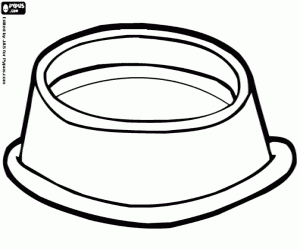 Colorear Plato para el gato