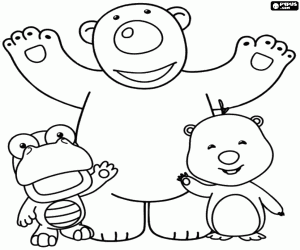 Colorear Poby, Crong y Loopy