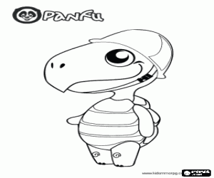 Colorear Pokopet, la tortuga de Panfu