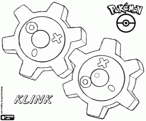 Colorear Un pokémon de acero, Klink