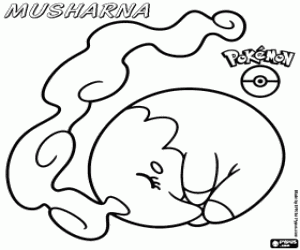 Colorear El pokémon Musharna