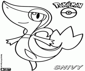 Colorear Un Pokémon Snivy