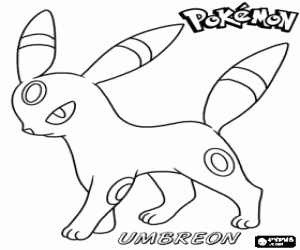Colorear El Pokémon Umbreon