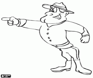 Colorear Policía Montada del Canadá