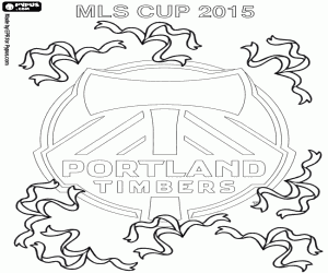 Colorear Portland Timbers,campeón MLS2015
