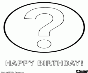 Colorear La pregunta, cuantos años tienes