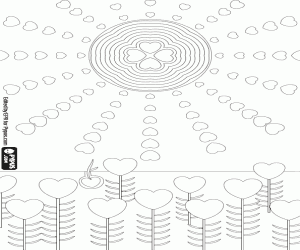 Colorear Primavera, dibujo metafórico