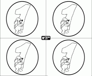 Colorear Primera fiesta de cumpleaños