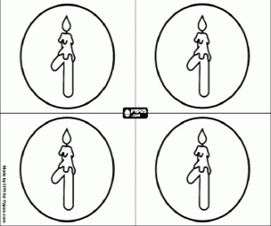 Colorear La primera invitación de cumpleaños