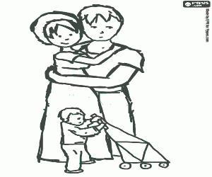 Colorear Los primeros pasitos del bebé