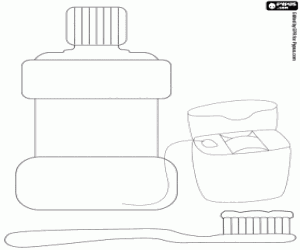 Colorear Productos de higiene dental