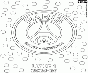 Colorear PSG, campeón 2025-2026