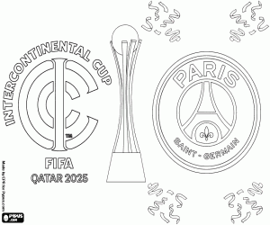 Colorear PSG,campeón Intercontinental 2025