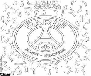 Colorear PSG, campeón Ligue1 2022-2023