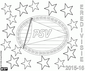 Colorear PSV Eindhoven, campeón 2015-2016