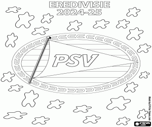 Colorear PSV Eindhoven,Eredivisie 2024-25
