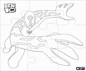 Colorear Puzzle de Ben 10 Upgrade