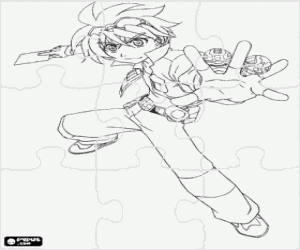 Colorear Puzzle de Dan Kuso, Bakugan