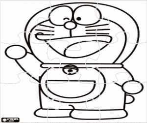 Colorear Puzzle de Doraemon