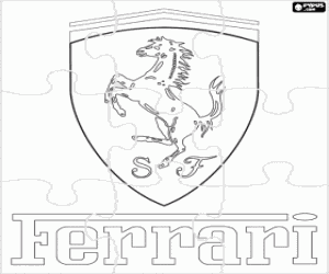 Colorear Puzzle de Ferrari