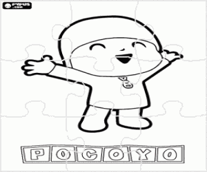 Colorear Puzzle de Pocoyo